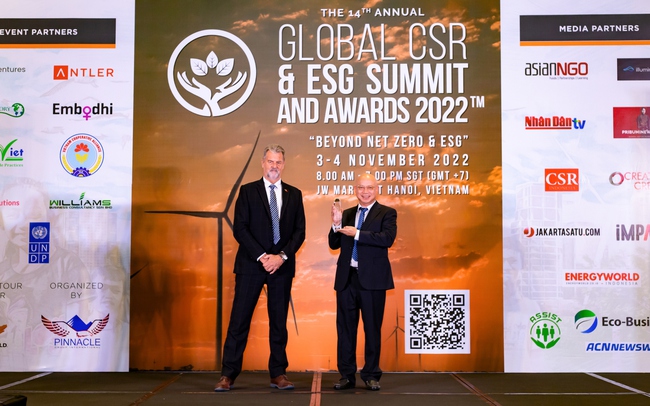 Vinamilk nhận giải thưởng quốc tế cho những nỗ lực thúc đẩy CSR và ESG tại Việt Nam