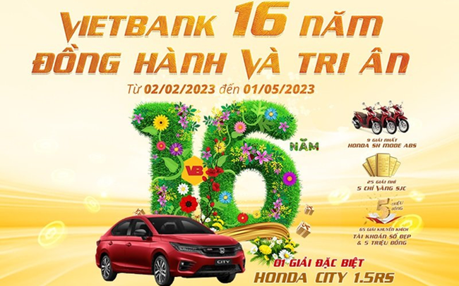 Vietbank 16 năm đồng hành và tri ân