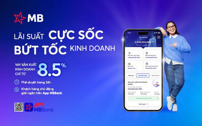 Bứt phá kinh doanh với lãi suất cho vay siêu ưu đãi từ MB