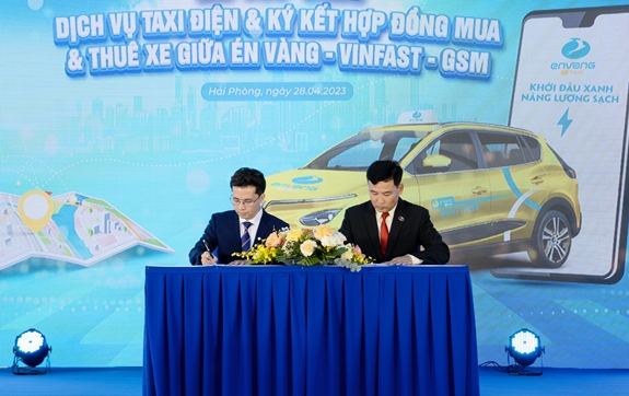 Én Vàng mua và thuê 150 xe ô tô điện VinFast, ra mắt dịch vụ taxi điện đầu tiên tại Hải Phòng