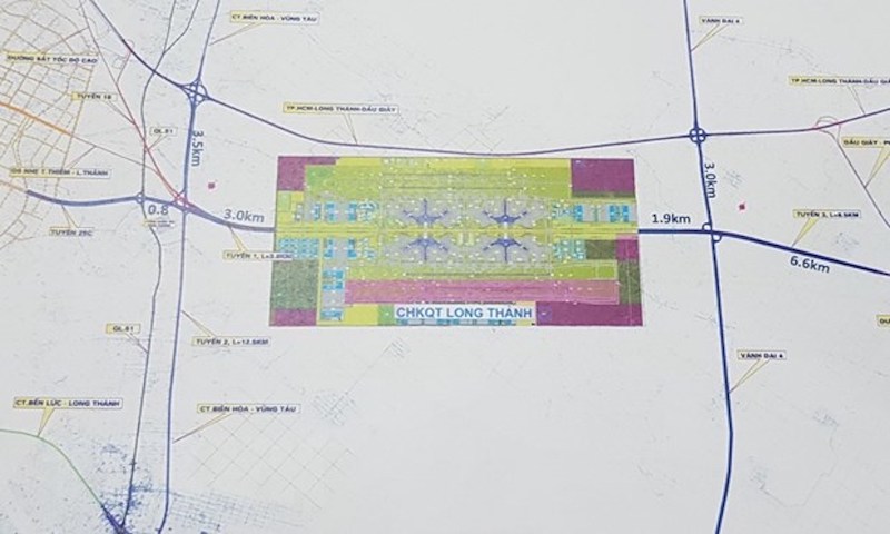 Mời thầu hai tuyến đường kết nối sân bay Long Thành trị giá 2.800 tỉ đồng