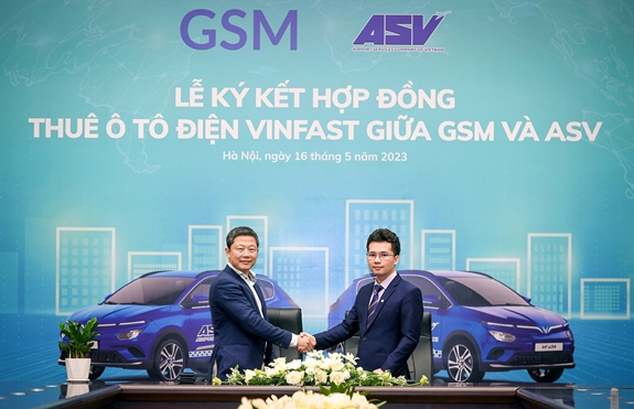 ASV Airports Taxi thuê 500 ô tô điện VinFast từ GSM