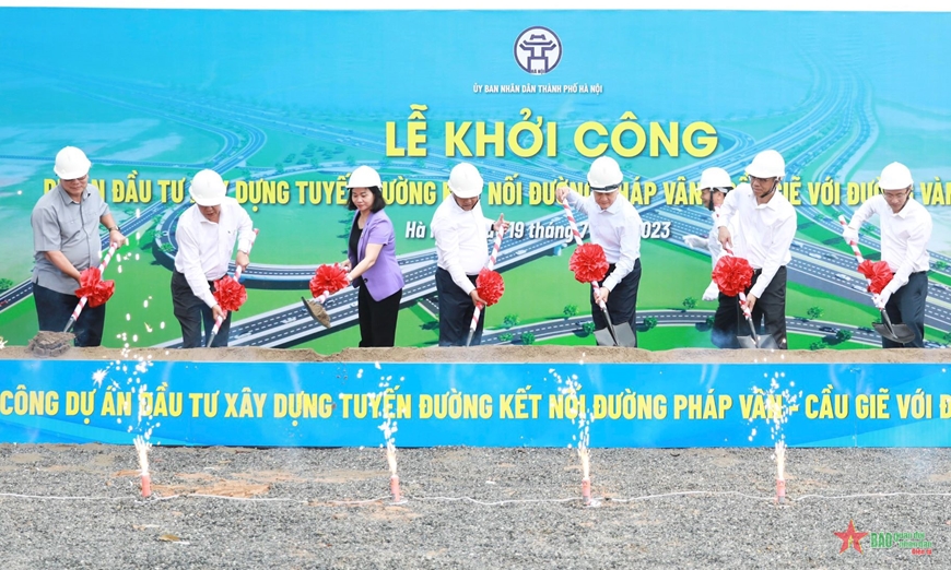 Hà Nội: Khởi công đường nối Pháp Vân – Cầu Giẽ với Vành đai 3