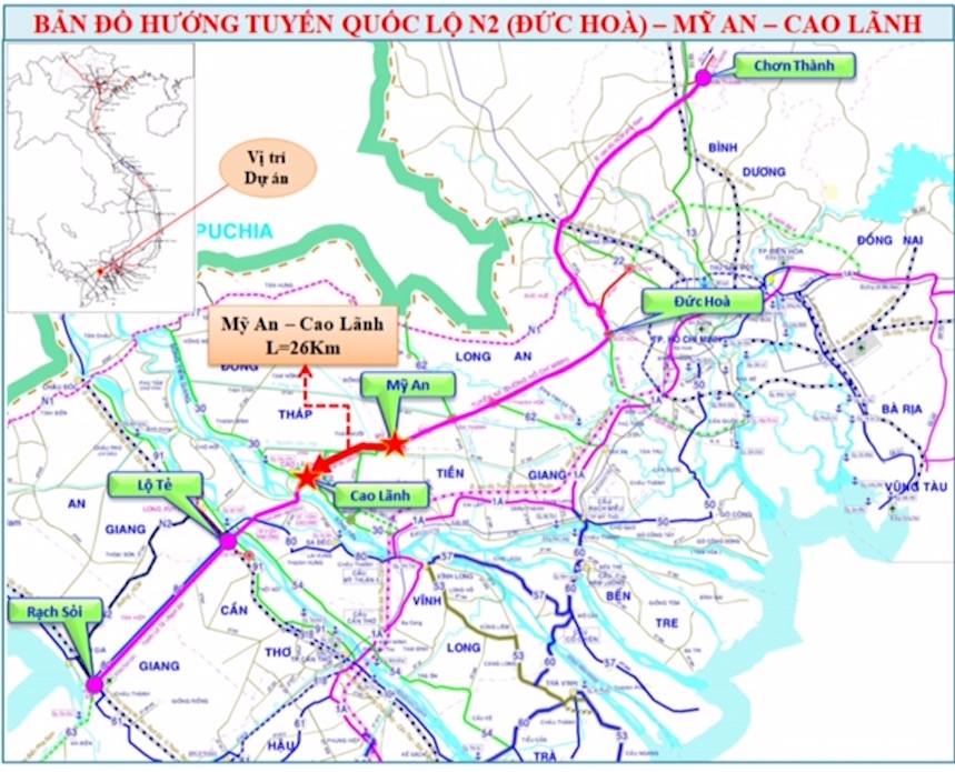 Cao tốc Mỹ An – Cao Lãnh điều chỉnh tăng vốn đầu tư thêm 1.400 tỉ đồng