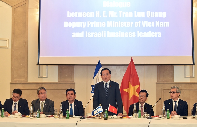 Phó Thủ tướng Trần Lưu Quang tiếp các doanh nghiệp Israel