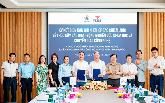 Thái Hưng – VKIST ký kết biên bản ghi nhớ hợp tác chiến lược về thúc đẩy các hoạt động nghiên cứu khoa học và chuyển giao công nghệ