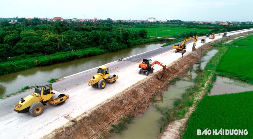 Công trường không nghỉ lễ Quốc khánh ở Hải Dương