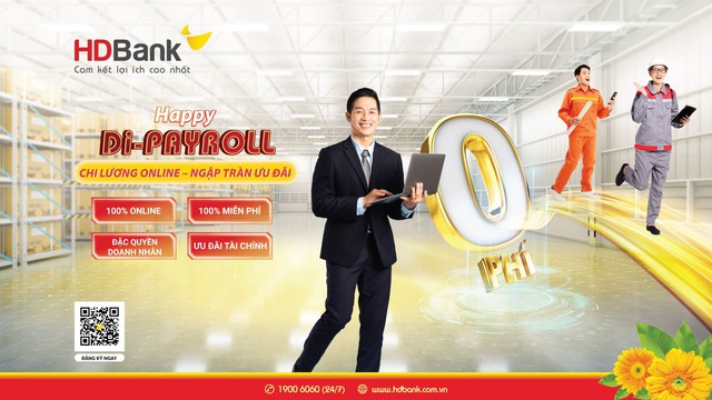 Happy Di- Payroll: Gói chi lương siêu ưu đãi dành cho Doanh nghiệp và người lao động - Ảnh 1.