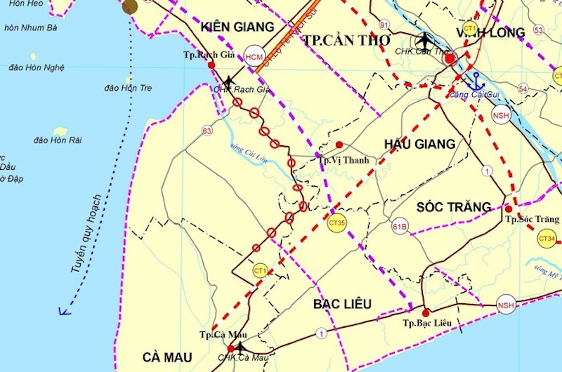 Phê duyệt dự án xây dựng đường Hồ Chí Minh đoạn Rạch Sỏi-Vĩnh Thuận (Kiên Giang)
