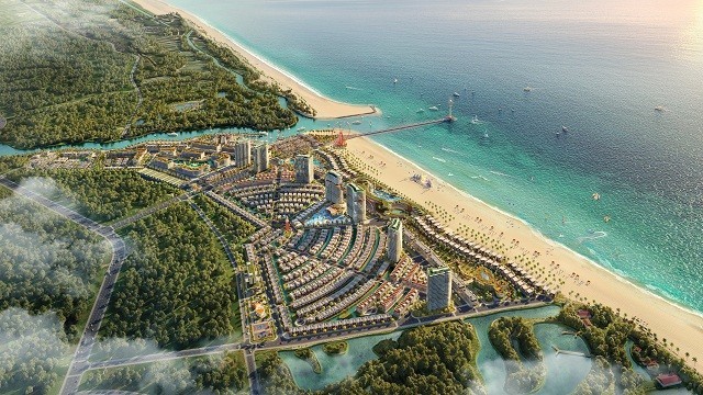Phối cảnh dự án Lạc Việt (tên thương mại là Dự án Venezia Beach - Luxury Residences & Resort)