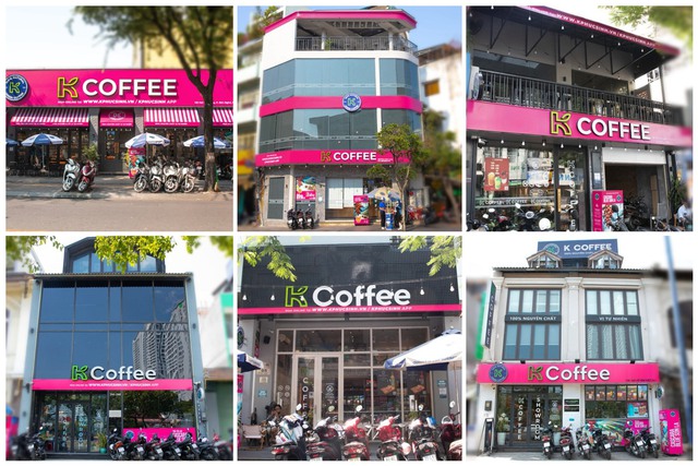 K COFFEE Phúc Sinh 'phủ hồng' hệ thống cửa hàng- Ảnh 1.