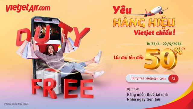 Cơ hội 'săn hàng hiệu' chính hãng miễn thuế với Prebook Duty Free của Vietjet

- Ảnh 1.