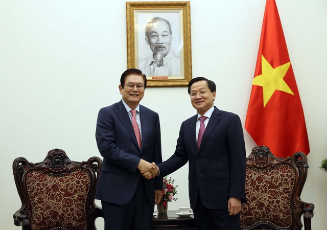 Phó Thủ tướng Lê Minh Khái tiếp Phó Chủ tịch, Giám đốc điều hành Tập đoàn Hyosung