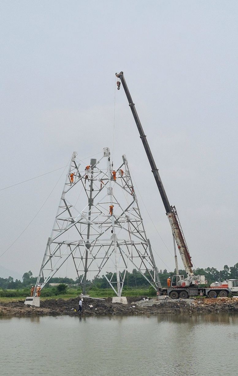 Cập nhật tiến độ đường dây 500kV mạch 3 đến ngày 17/6