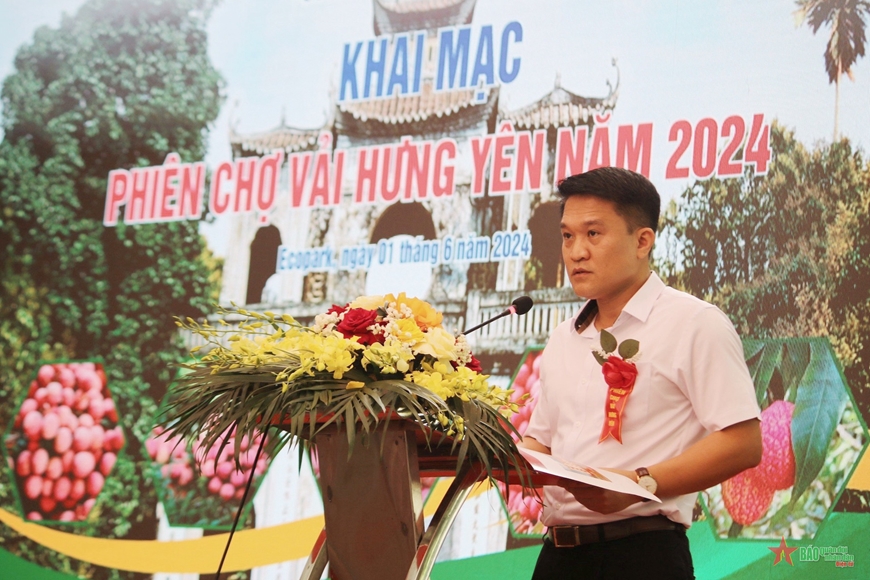 Khai mạc Phiên chợ Vải Hưng Yên năm 2024