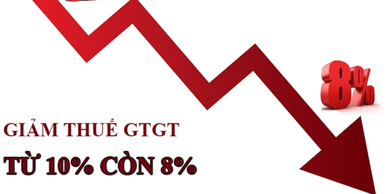 Giảm thuế giá trị gia tăng xuống 8% từ 1/7-31/12/2024