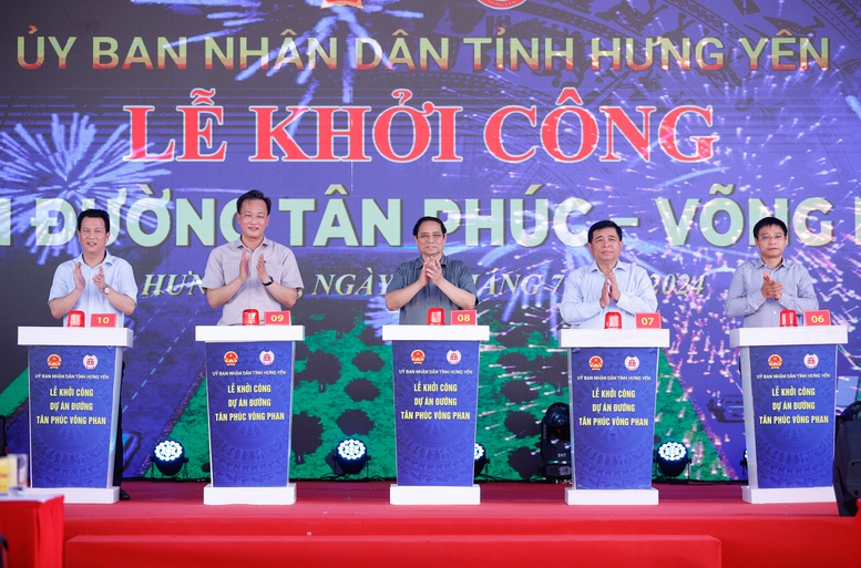 Thủ tướng dự lễ khởi công, thăm một số dự án trọng điểm tại Hưng Yên- Ảnh 1.