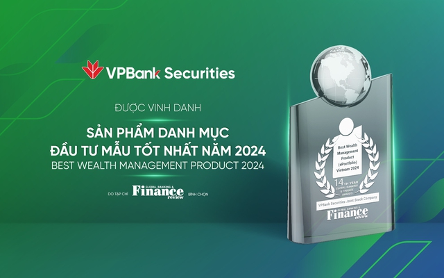 VPBankS đạt giải thưởng “Sản phẩm danh mục đầu tư mẫu tốt nhất năm 2024”