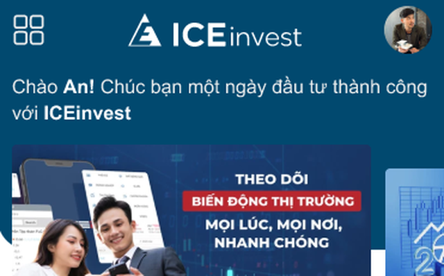 Ứng dụng ICEinvest: Đơn giản hóa đầu tư chứng khoán