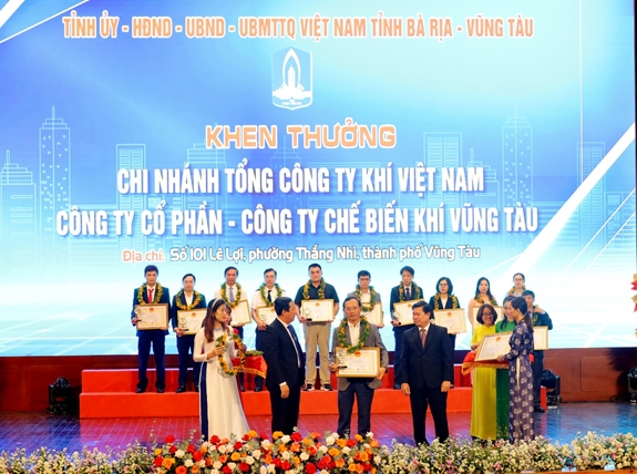 3 công ty trực thuộc PV GAS được tỉnh Bà Rịa – Vũng Tàu tôn vinh Doanh nghiệp tiêu biểu năm 2024