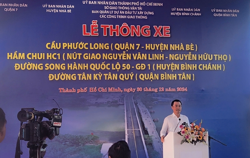 TP Hồ Chí Minh: Thông xe 3 công trình giao thông trọng điểm phía Nam