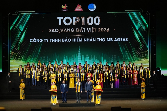 MB Ageas Life lọt Top 100 Giải thưởng Sao Vàng Đất Việt 2024