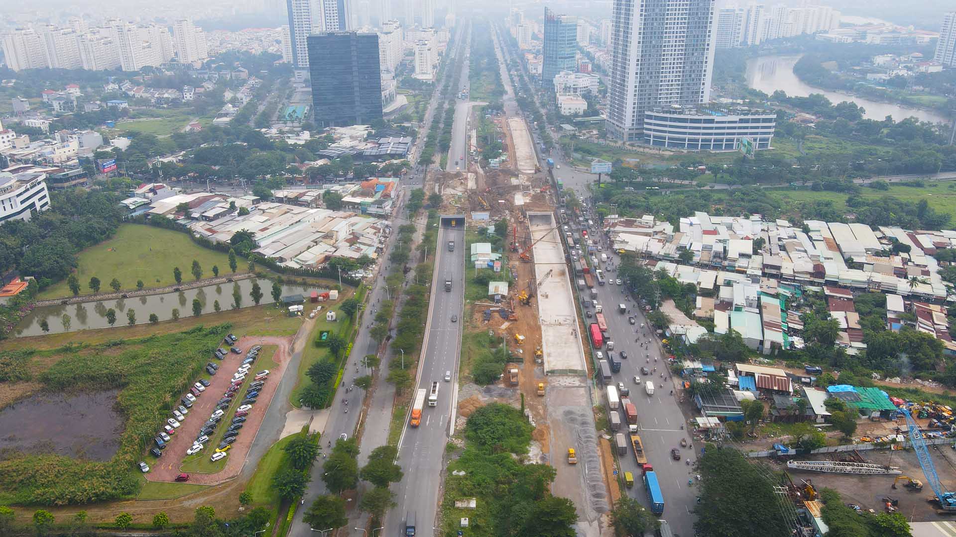 Hầm chui Nguyễn Văn Linh – Nguyễn Hữu Thọ thông xe trước ngày 31-12 tới