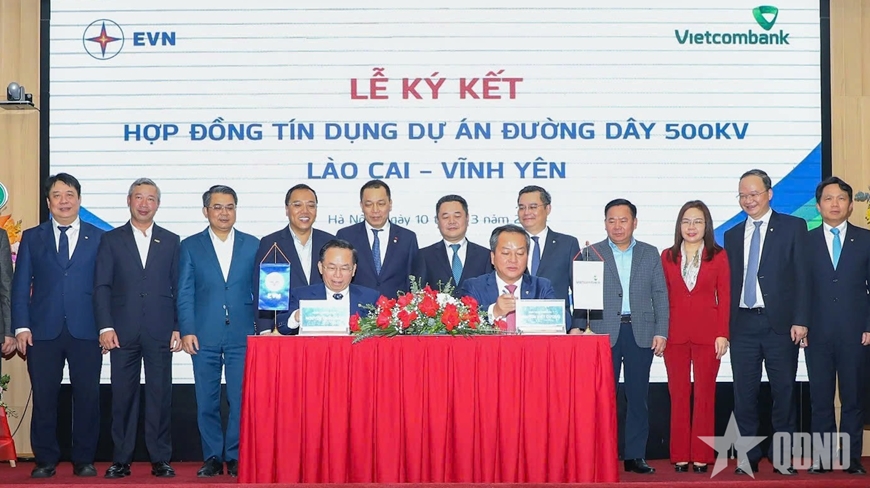 Ký kết hợp đồng tín dụng Dự án đường dây 500kV Lào Cai – Vĩnh Yên