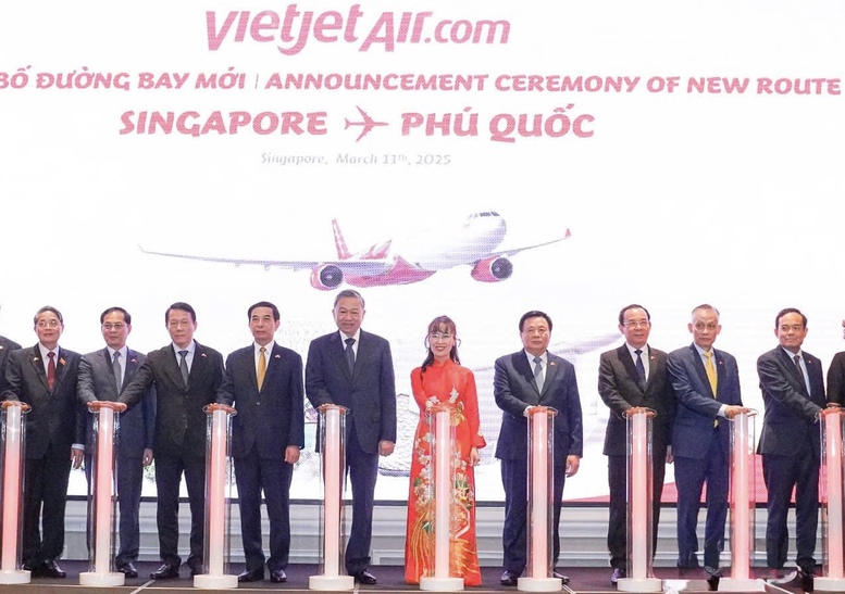 Vietjet mở đường bay thẳng Singapore-Phú Quốc: Kết nối bầu trời, cất cánh khát vọng hợp tác và thịnh vượng