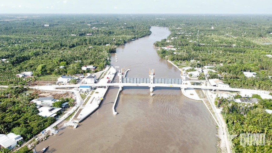 Sóc Trăng: Khánh thành cống ngăn mặn hơn 500 tỷ đồng