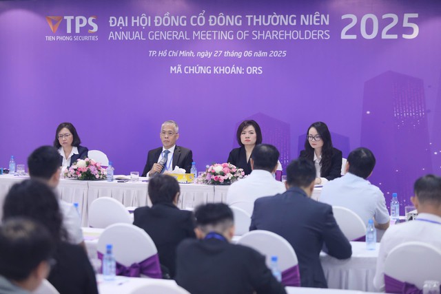 ĐHĐCĐ Chứng khoán Tiên Phong: Kế hoạch kinh doanh 2025 xây dựng theo hướng thận trọng, có thể điều chỉnh trong điều kiện thuận lợi