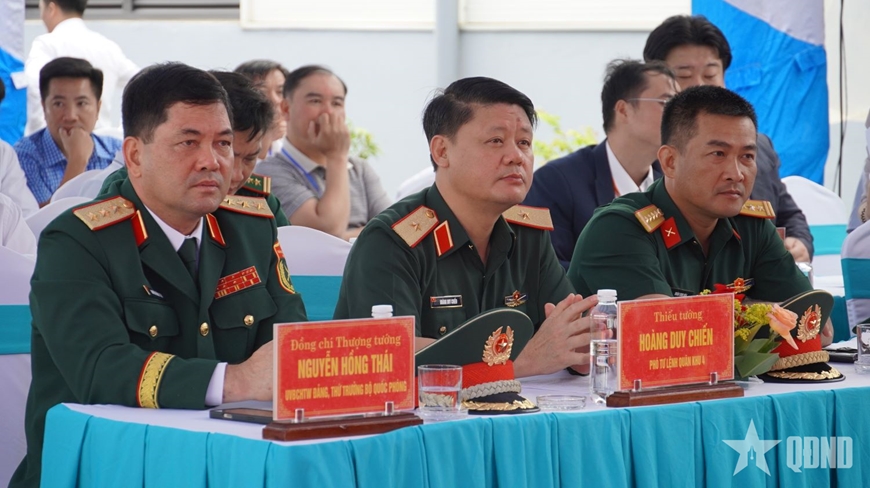 Thượng tướng Nguyễn Hồng Thái dự lễ khánh thành Dự án Nhà máy điện gió Hải Anh