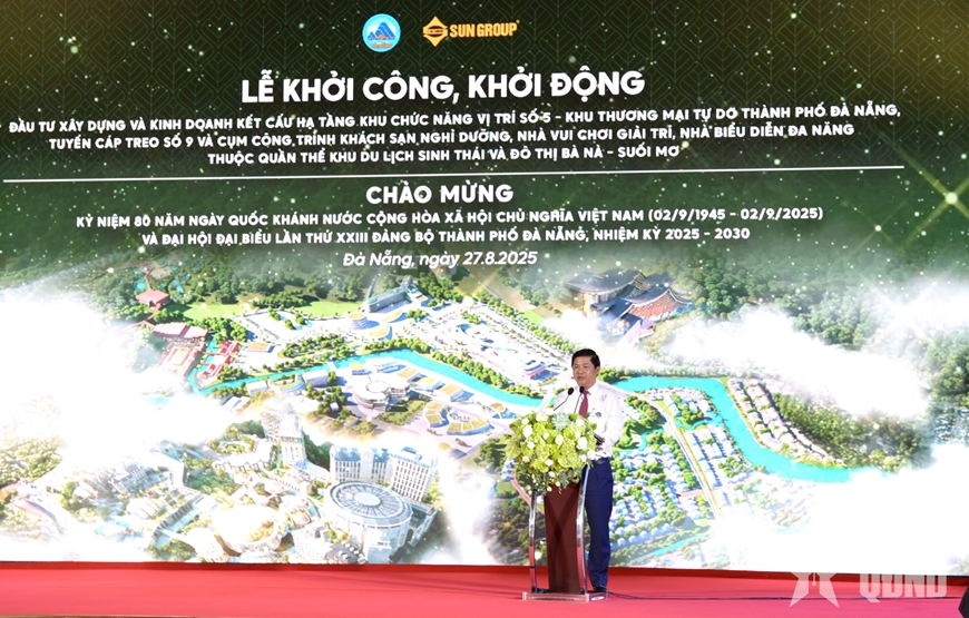 Thành phố Đà Nẵng và Tập đoàn Sun Group khởi động khu thương mại tự do đầu tiên tại chân núi Bà Nà