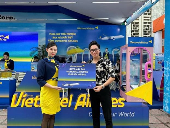 Vietravel Airlines mang tới những trải nghiệm đặc biệt gì tại Triển lãm thành tựu đất nước?