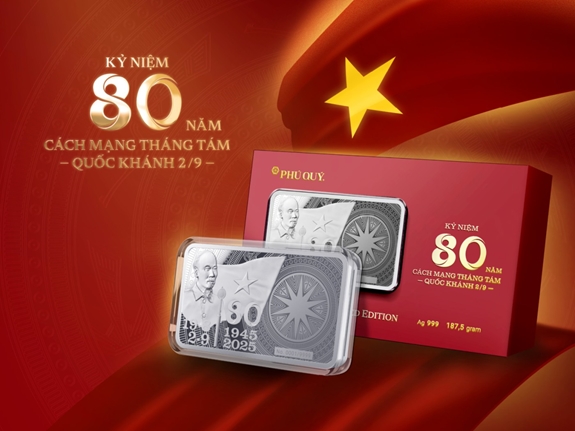 9.999 thỏi bạc kỷ niệm 80 năm Quốc khánh 2-9 của Phú Quý được bán hết trong chưa đầy 8 giờ