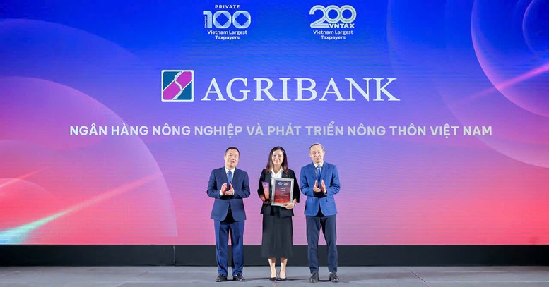 Khẳng định vai trò trụ cột, Agribank vào Top 20 doanh nghiệp nộp ngân sách hàng đầu