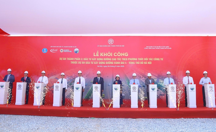 Khởi công dự án cao tốc trung tâm của đường Vành đai 4 – Vùng Thủ đô Hà Nội