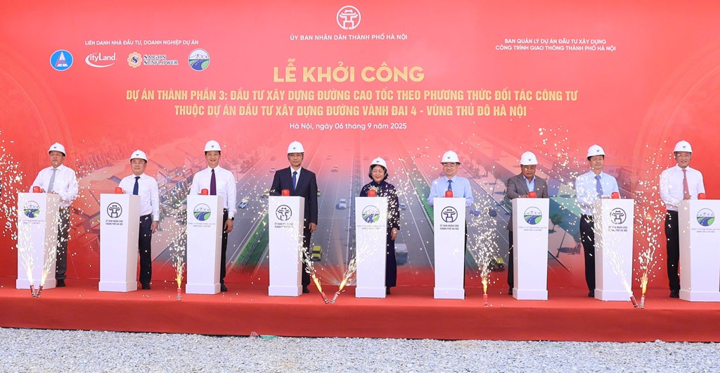 Hà Nội khởi công tuyến cao tốc hơn 56.000 tỉ đồng thuộc Vành đai 4