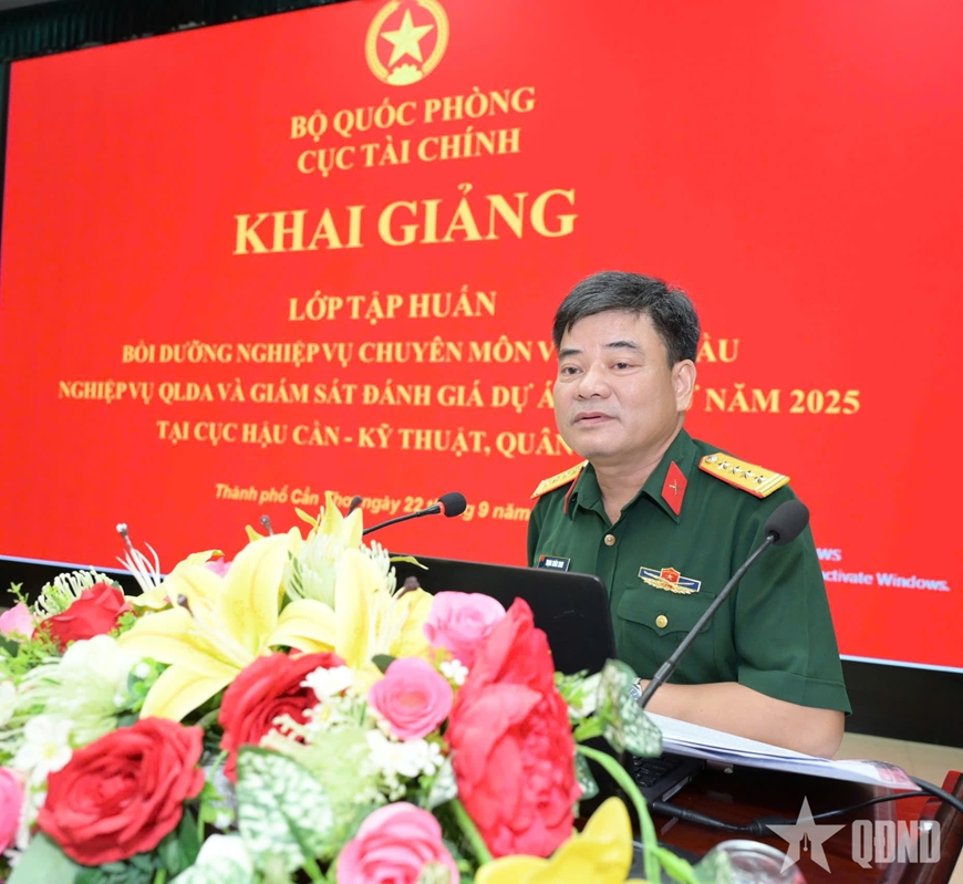 Cục Tài chính (Bộ Quốc phòng): Tập huấn nghiệp vụ về đấu thầu, quản lý dự án và giám sát đánh giá dự án đầu tư