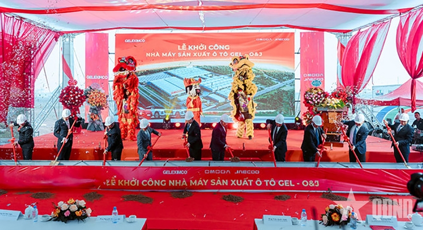 Hưng Yên: Tập đoàn Geleximco khởi công nhà máy sản xuất ô tô vốn đầu tư 319 triệu USD