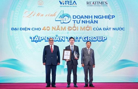 T&T Group được vinh danh Top các doanh nghiệp tư nhân tiêu biểu