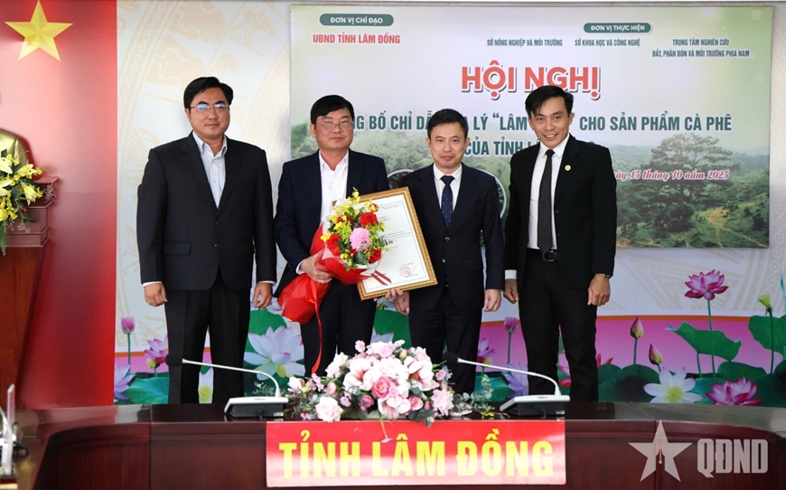 Công bố chỉ dẫn địa lý “Lâm Đồng” cho sản phẩm cà phê