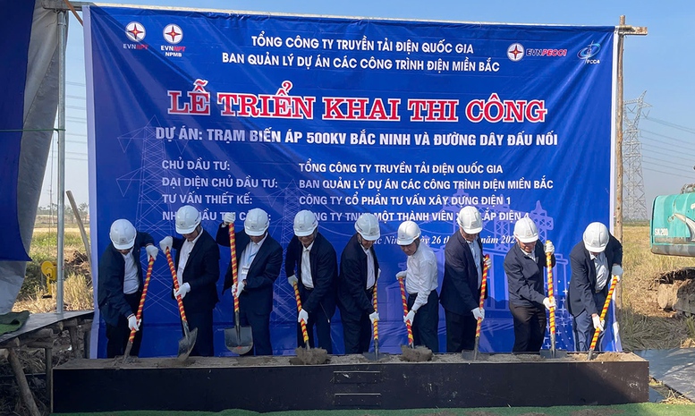 Triển khai thi công dự án trạm biến áp 500 kV Bắc Ninh và đường dây đấu nối