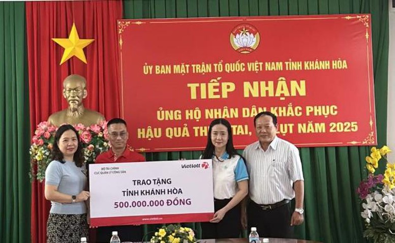 Vietlott và Cục Công sản tiếp sức người dân Khánh Hòa vượt khó sau bão lũ