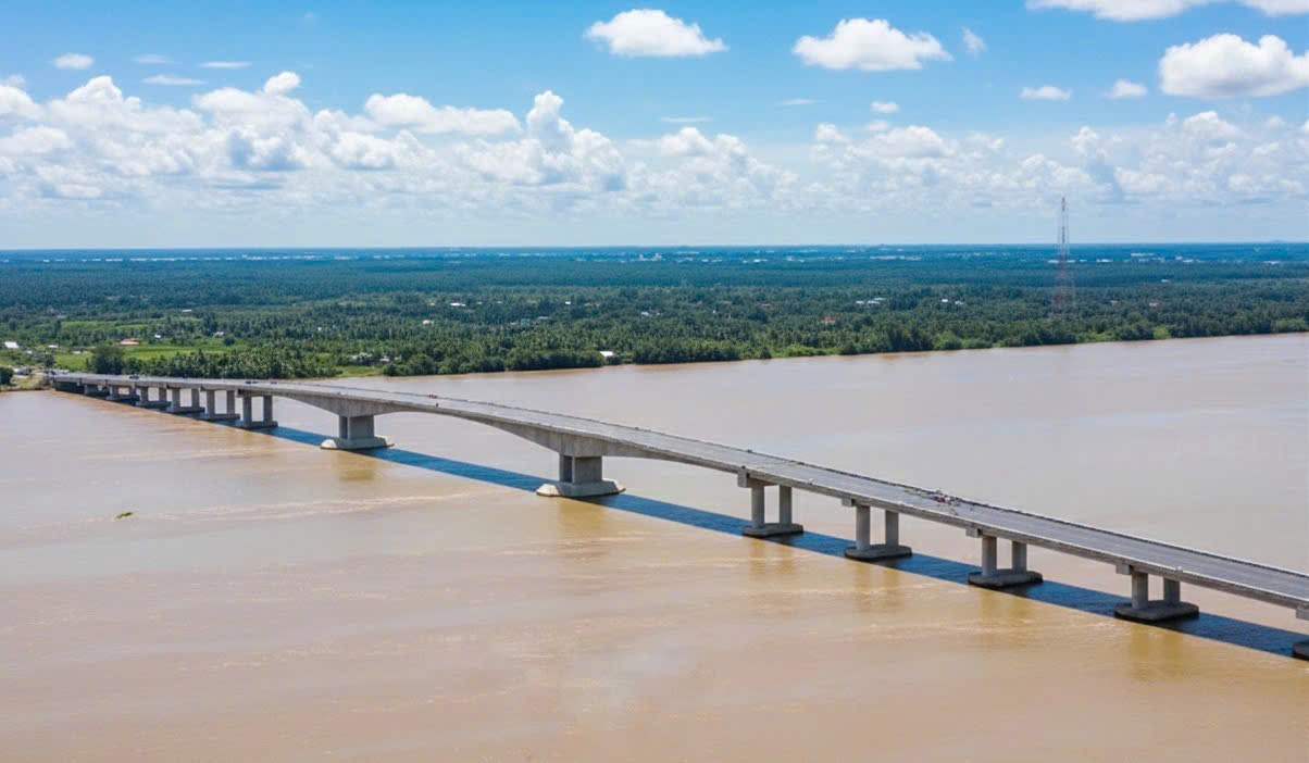 Cầu Đại Ngãi 2 đầu tư 4.000 tỉ đồng sẽ thông xe vào ngày 19-12 năm nay