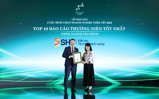 SHS lần thứ 6 được vinh danh trong Top 10 Báo cáo thường niên tốt nhất VLCA