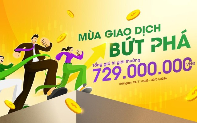 KBSV – Mùa giao dịch bứt phá: Giải thưởng 729 triệu đồng