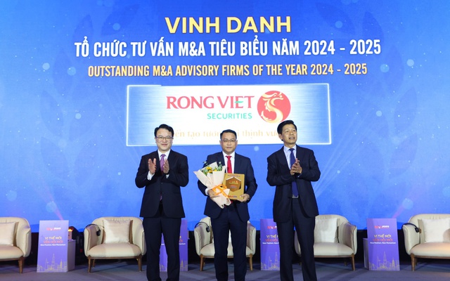 Chứng khoán Rồng Việt 6 lần liên tiếp nhận giải thưởng “Tổ chức tư vấn M&A tiêu biểu”