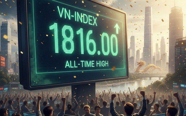 Chứng khoán Việt Nam chính thức vượt 1.800 điểm, lập kỷ lục chưa từng có