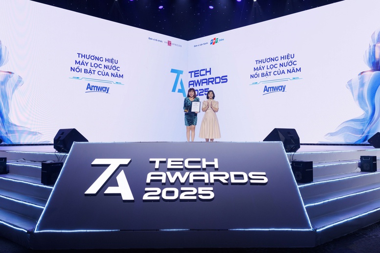 Amway nhận giải thưởng ‘Thương hiệu Máy lọc nước nổi bật của năm’ tại Tech Awards 2025